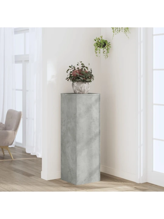Stojan na rostliny betonově šedý 33x33x100 cm kompozitní dřevo