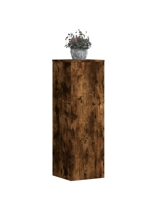 Stojan na rostliny kouřový dub 33x33x100 cm kompozitní dřevo