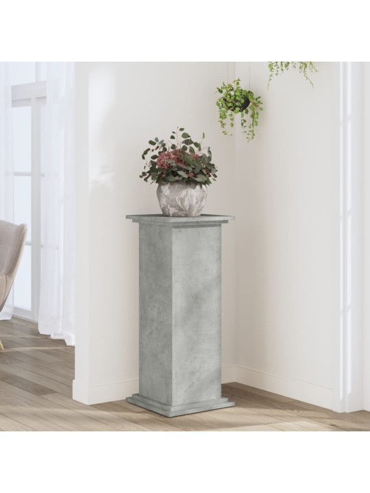 Stojan na rostliny betonově šedý 33x33x80 cm kompozitní dřevo
