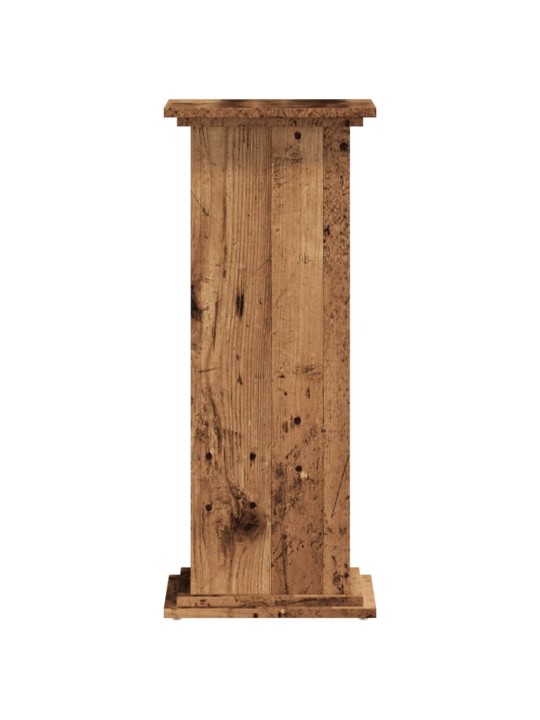 Stojan na rostliny old wood 33 x 33 x 80 cm kompozitní dřevo