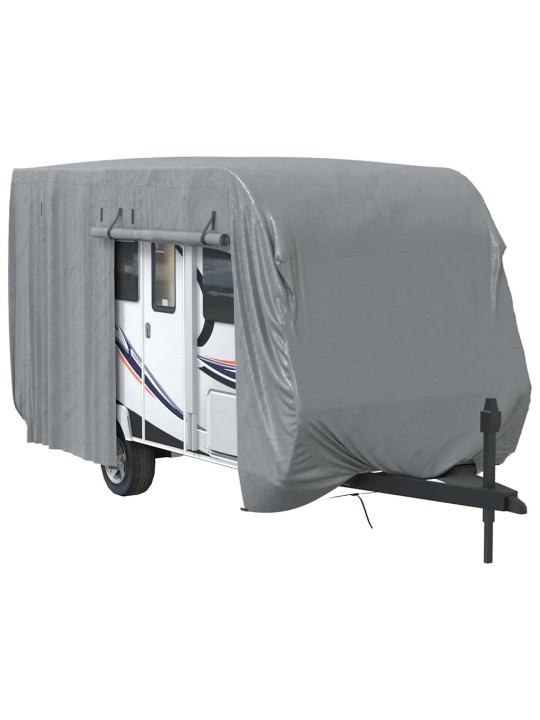 Krycí plachta na karavan šedá 460x250x220 cm netkaná textilie