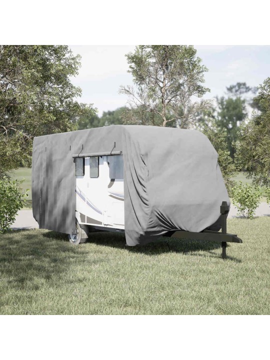 Krycí plachta na karavan šedá 460x250x220 cm netkaná textilie