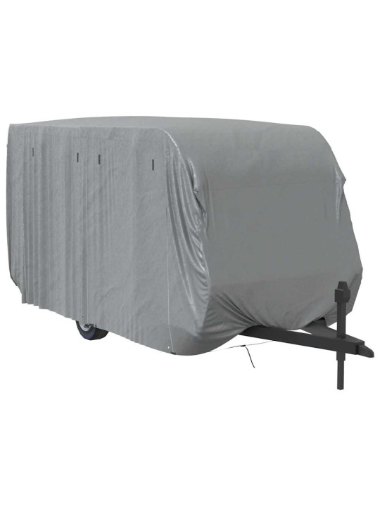 Krycí plachta na karavan šedá 460x250x220 cm netkaná textilie
