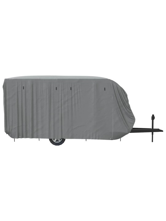 Krycí plachta na karavan šedá 550x250x220 cm netkaná textilie