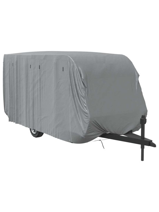 Krycí plachta na karavan šedá 610x250x220 cm netkaná textilie