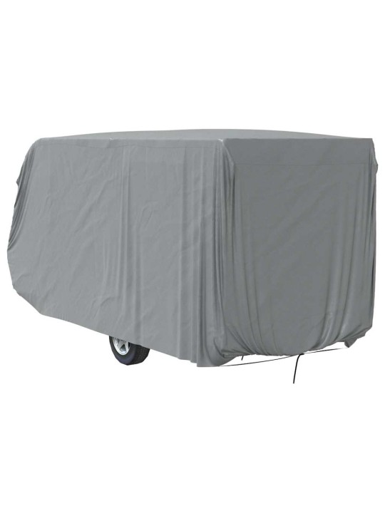 Krycí plachta na karavan šedá 610x250x220 cm netkaná textilie