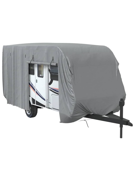 Krycí plachta na karavan šedá 670x250x220 cm netkaná textilie