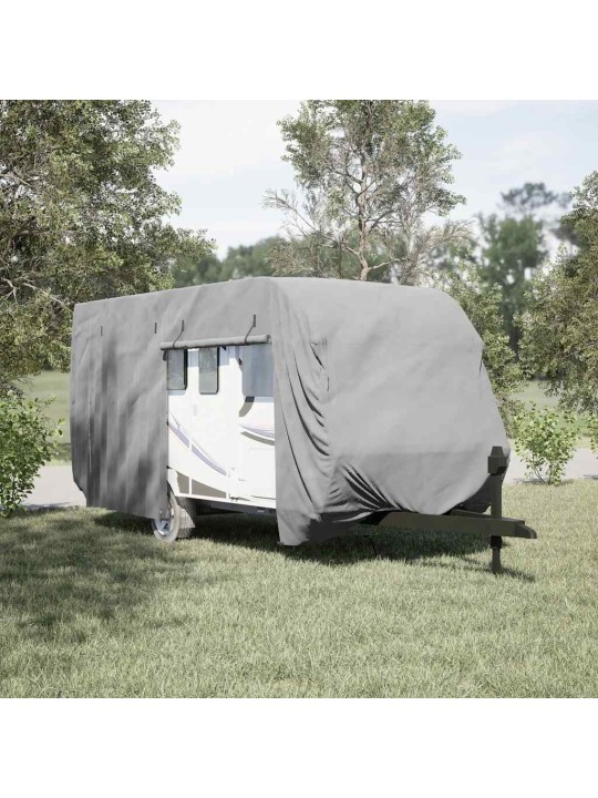Krycí plachta na karavan šedá 670x250x220 cm netkaná textilie