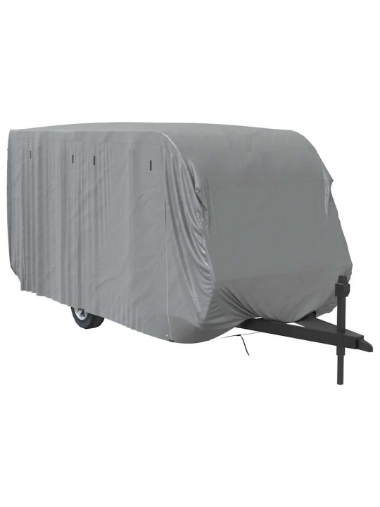 Krycí plachta na karavan šedá 670x250x220 cm netkaná textilie