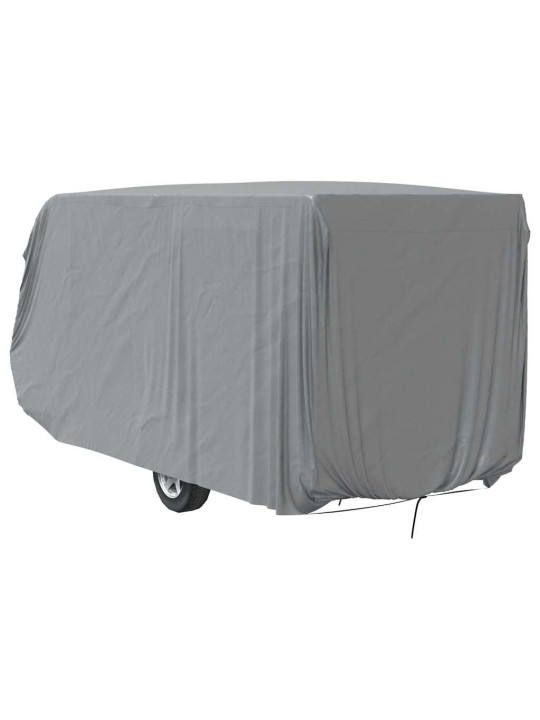 Krycí plachta na karavan šedá 670x250x220 cm netkaná textilie