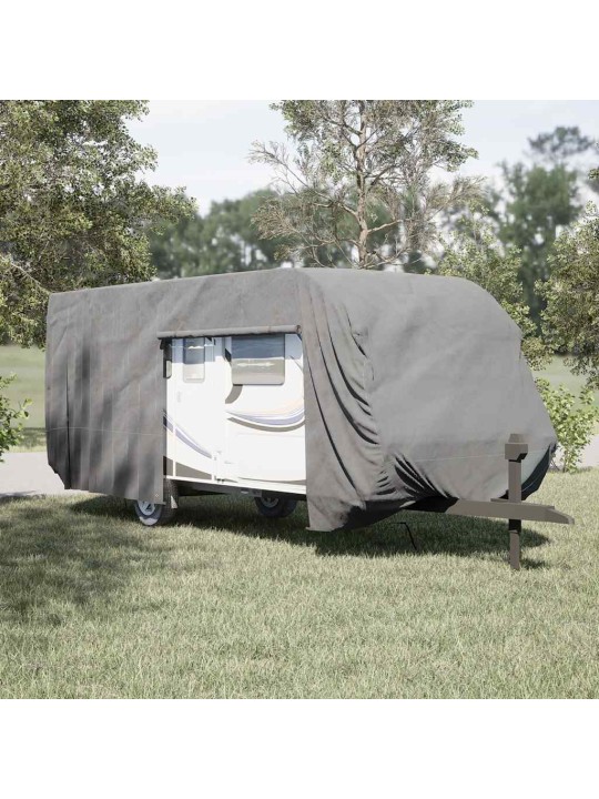 Krycí plachta na karavan šedá 732x250x220 cm netkaná textilie