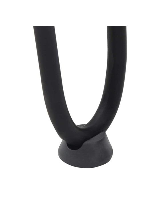 Nohy na konferenční stolek ve tvaru vlásenky 4 ks černé 30 cm masivní ocel