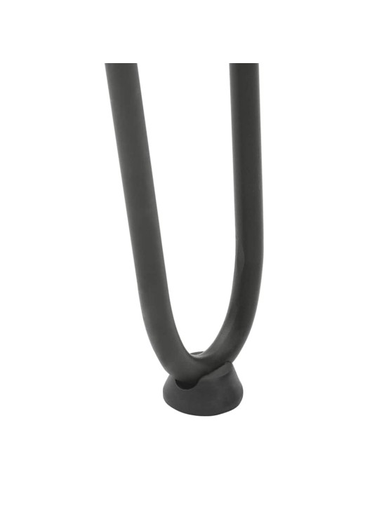 Nohy na konferenční stolek ve tvaru vlásenky 4 ks antracitové 42 cm masivní ocel