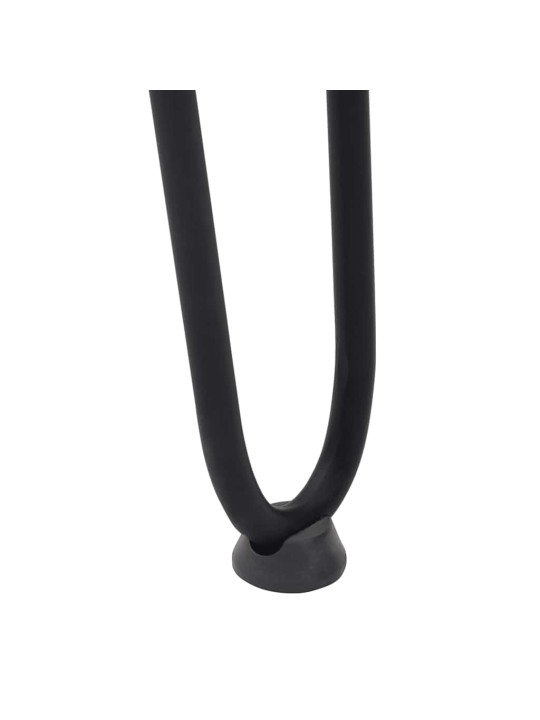 vlásenkové nohy pro konzolové stolky 4 ks černé 72 cm masivní ocel