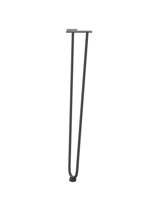 vlásenkové nohy pro konzolové stolky 4 ks antracitové 72 cm masivní ocel