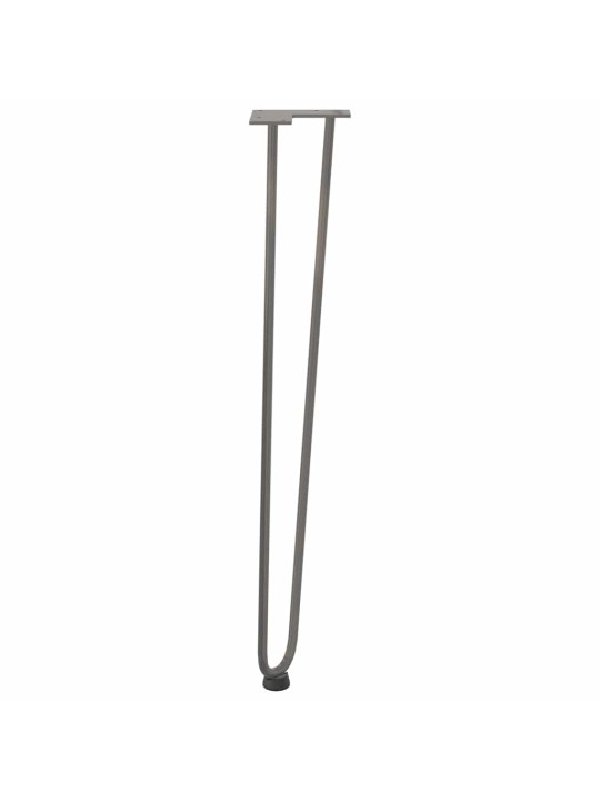 Vlásenkové nohy pro konzolové stolky 4 ks přírodní ocel 72 cm masivní ocel