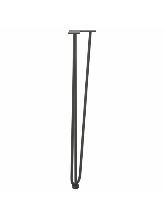 vlásenkové nohy pro konzolové stolky 4 ks antracitové 72 cm masivní ocel