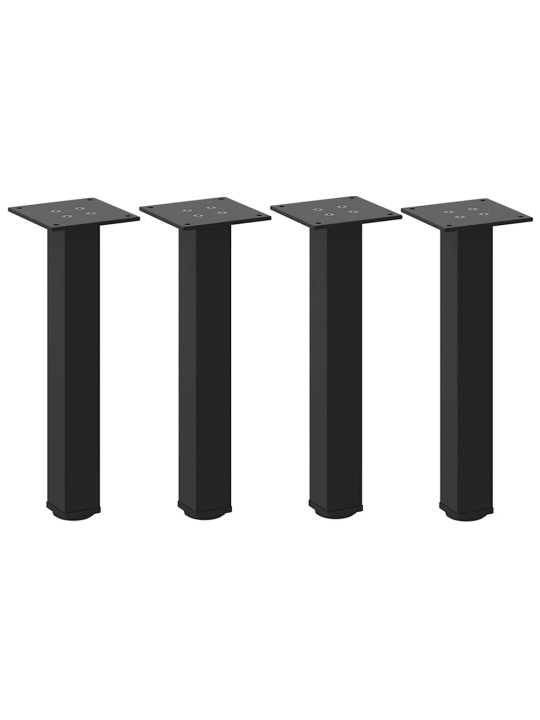 Nohy ke konferenčnímu stolku 4 ks černé 30-32 cm ocelové