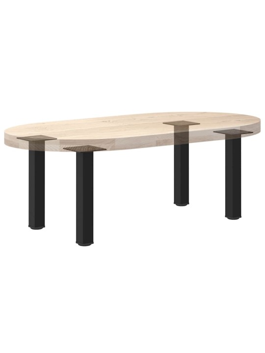 Nohy ke konferenčnímu stolku 4 ks černé 30-32 cm ocelové