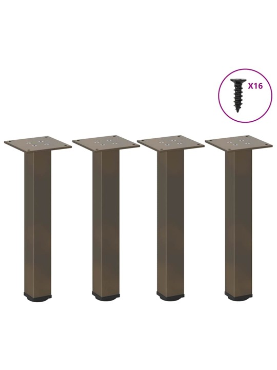 Nohy konferenčního stolku 4 ks přírodní ocel 30-32 cm ocel