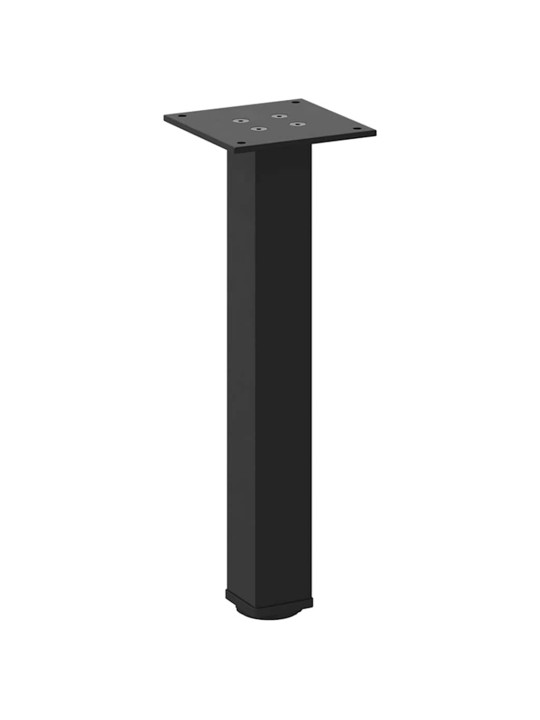 Nohy ke konferenčnímu stolku 4 ks černé 42-44 cm ocelové