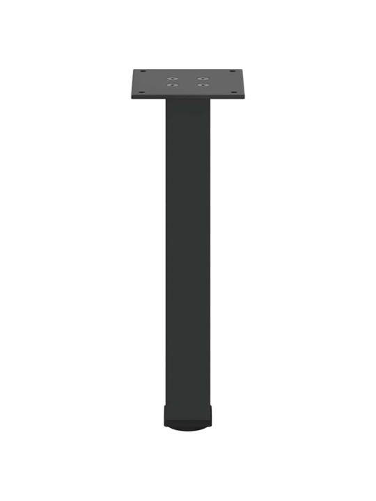 Nohy ke konferenčnímu stolku 4 ks černé 42-44 cm ocelové