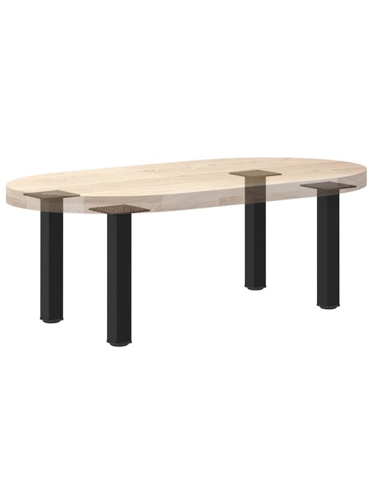 Nohy ke konferenčnímu stolku 4 ks černé 42-44 cm ocelové