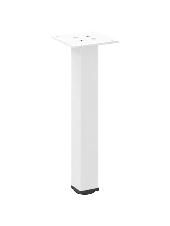 Nohy ke konferenčnímu stolku 4 ks bílé 42-44 cm ocelové