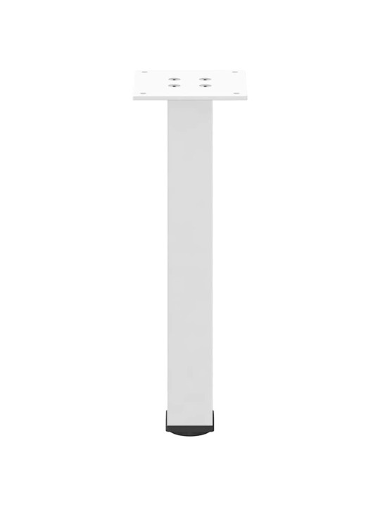 Nohy ke konferenčnímu stolku 4 ks bílé 42-44 cm ocelové