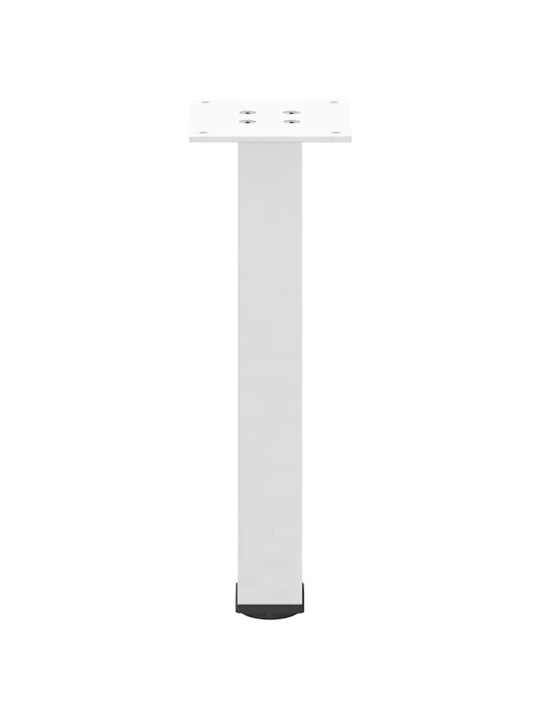 Nohy ke konferenčnímu stolku 4 ks bílé 42-44 cm ocelové