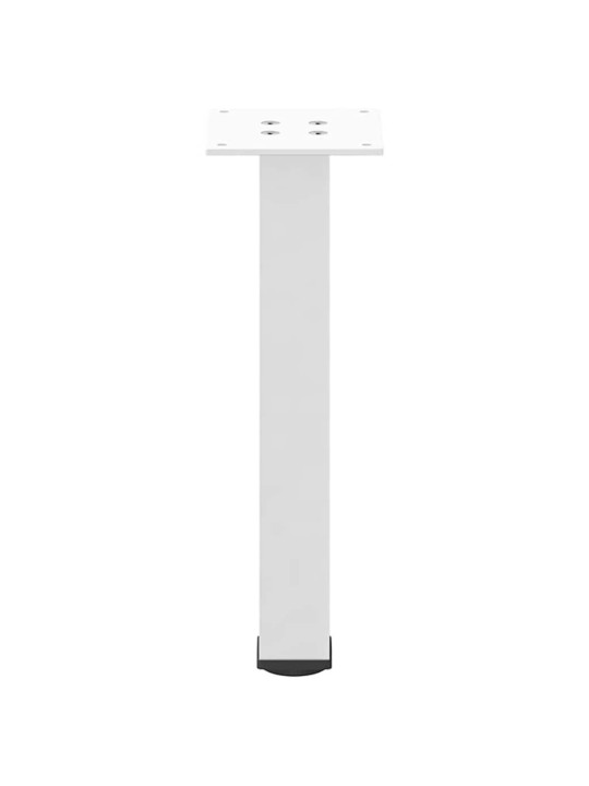 Nohy ke konferenčnímu stolku 4 ks bílé 42-44 cm ocelové