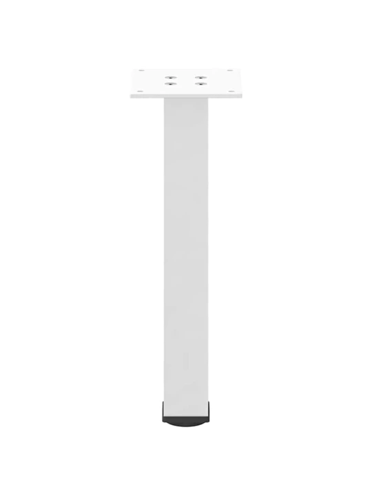 Nohy ke konferenčnímu stolku 4 ks bílé 42-44 cm ocelové