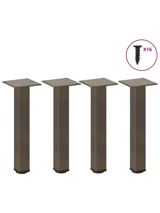 Nohy konferenčního stolku 4 ks přírodní ocel 42-44 cm ocel