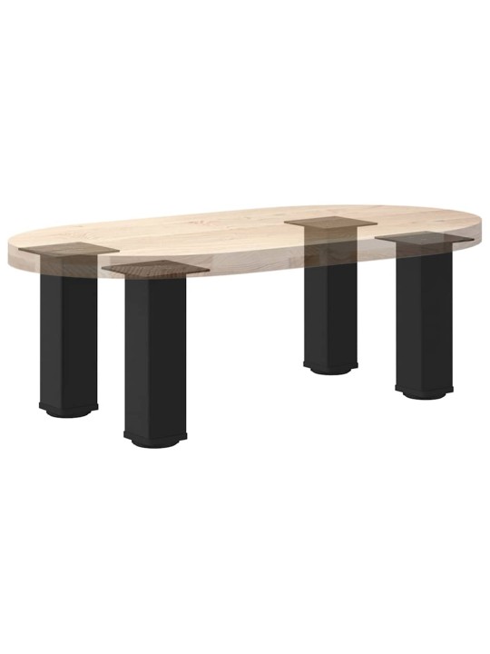 Nohy ke konferenčnímu stolku 4 ks černé 30-32 cm ocelové
