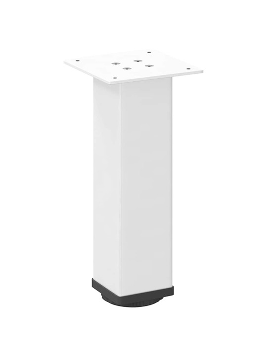 Nohy ke konferenčnímu stolku 4 ks bílé 30-32 cm ocelové