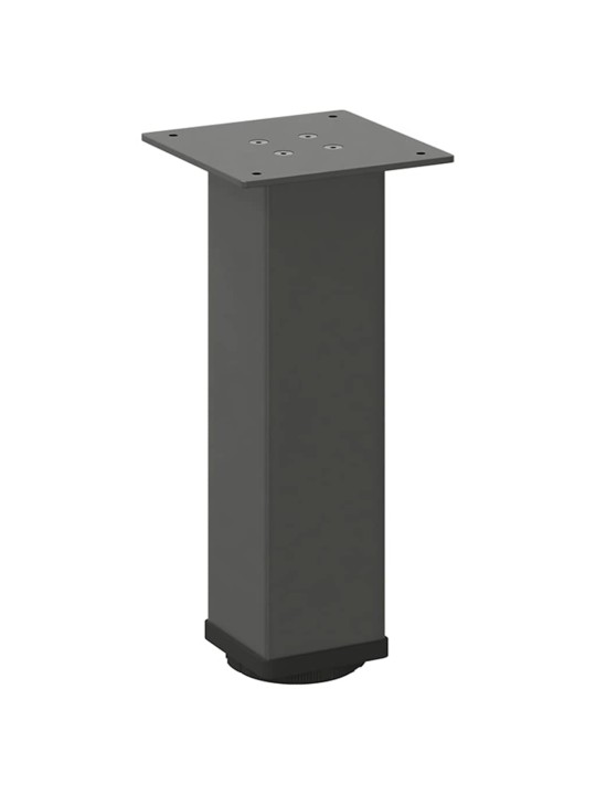 Nohy ke konferenčnímu stolku 4 ks antracitové 30-32 cm ocelové