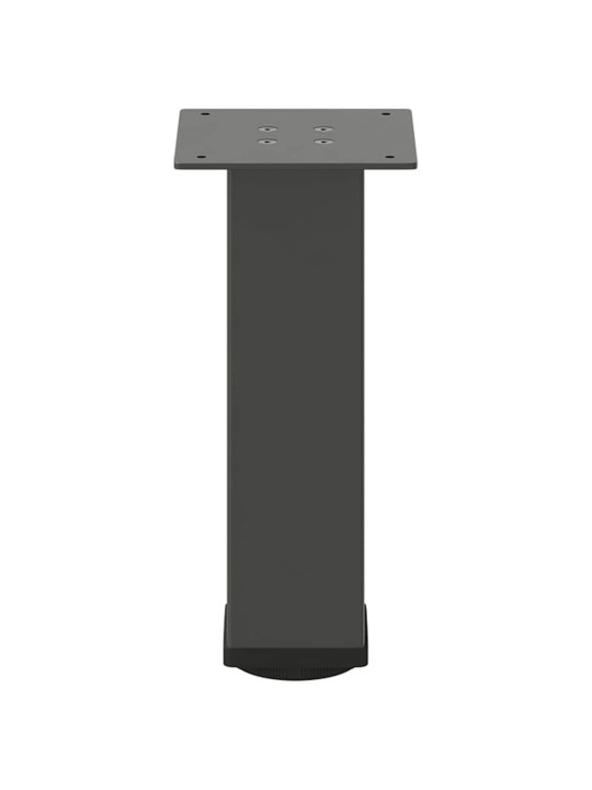 Nohy ke konferenčnímu stolku 4 ks antracitové 30-32 cm ocelové