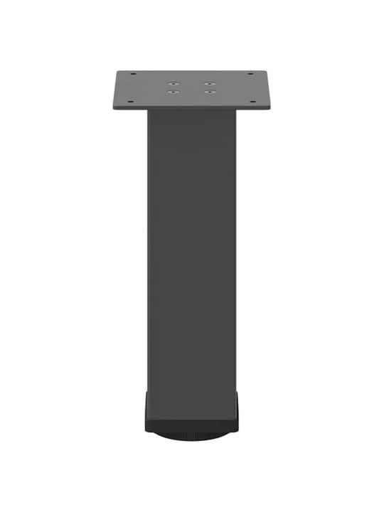 Nohy ke konferenčnímu stolku 4 ks antracitové 30-32 cm ocelové