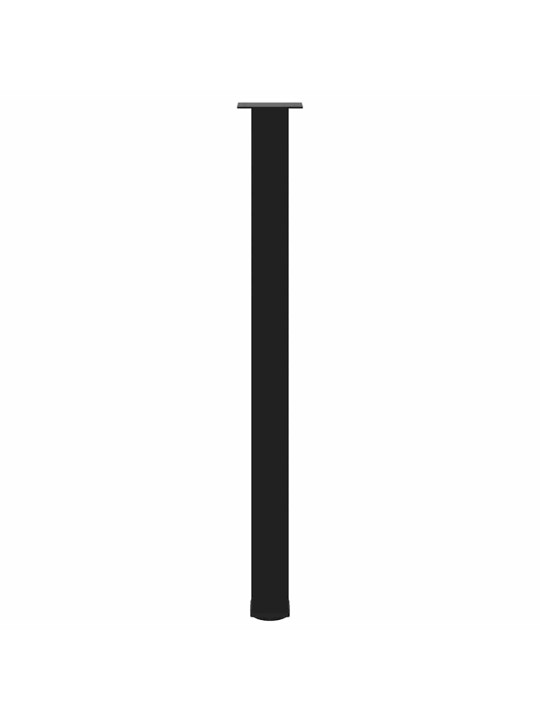 Nohy barového stolu 4 ks černé 110–112 cm ocelové
