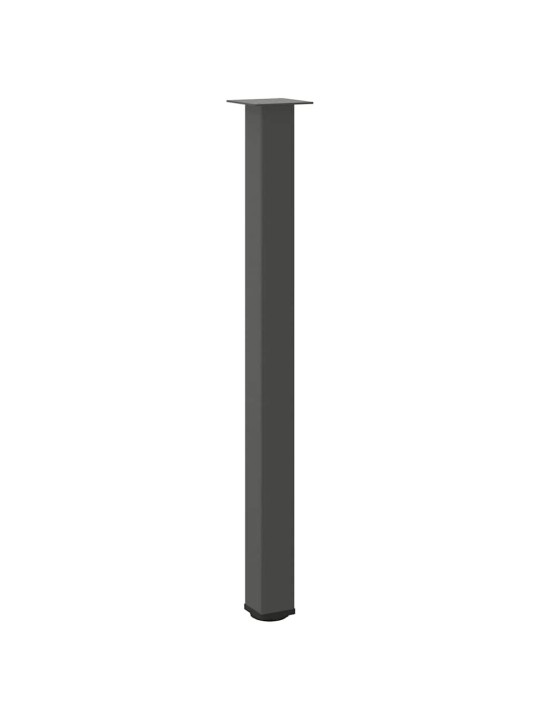 Nohy k barovému stolu 4 ks antracitové 110-112 cm ocelové