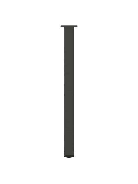 Nohy k barovému stolu 4 ks antracitové 110-112 cm ocelové