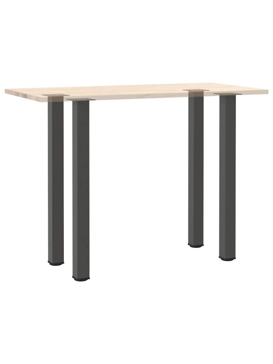 Nohy k barovému stolu 4 ks antracitové 110-112 cm ocelové