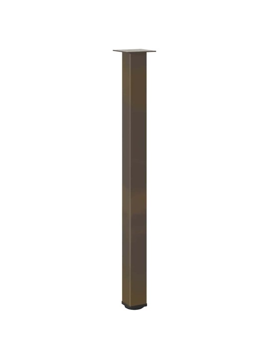 Nohy barového stolu 4 ks přírodní ocel 110–112 cm ocel