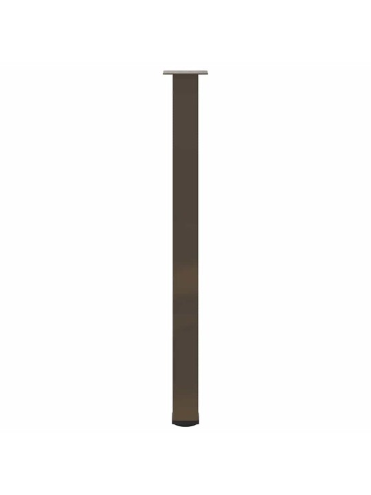 Nohy barového stolu 4 ks přírodní ocel 110–112 cm ocel