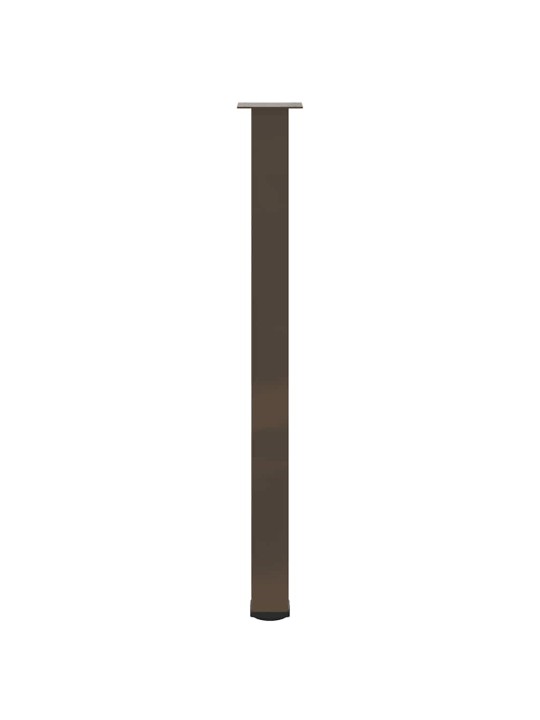 Nohy barového stolu 4 ks přírodní ocel 110–112 cm ocel