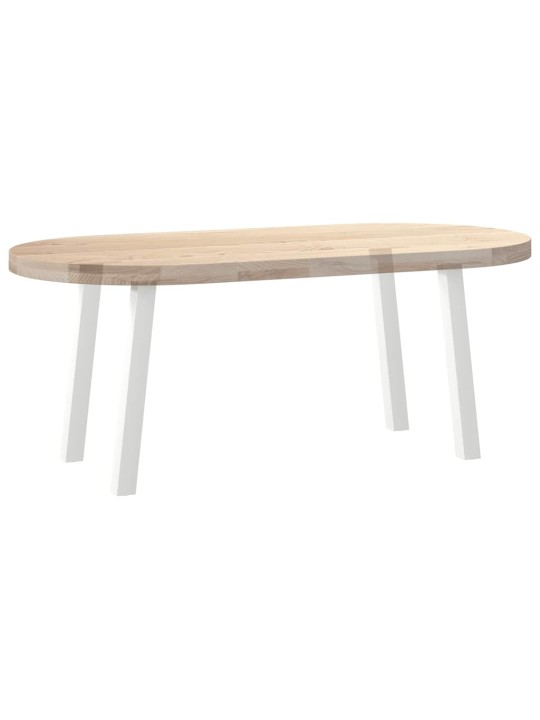 Nohy ke konferenčnímu stolku 4 ks bílé 42 cm ocelové