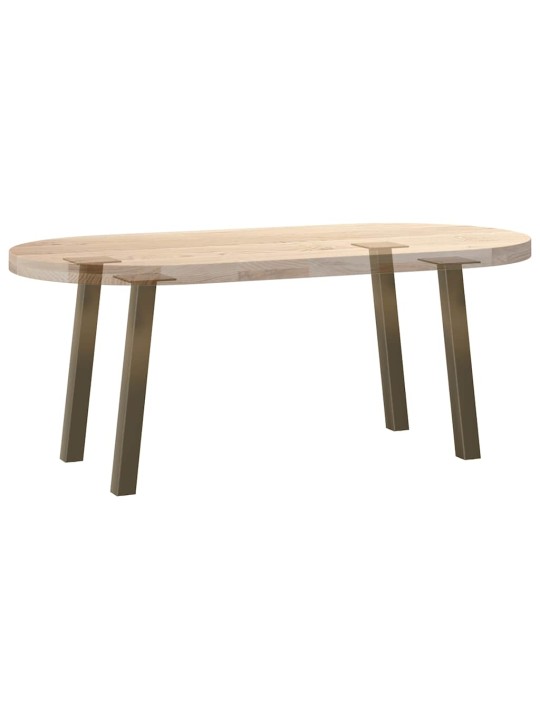 Nohy konferenčního stolku 4 ks přírodní ocel 42 cm ocel