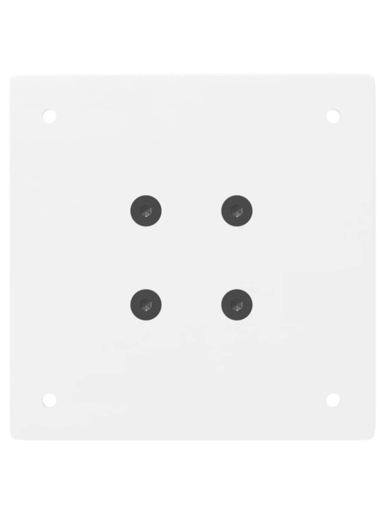 Nohy ke konferenčnímu stolku 4 ks bílé 30 cm ocelové