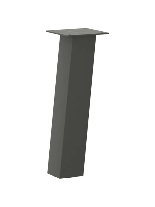 Nohy ke konferenčnímu stolku 4 ks antracitové 30 cm ocelové