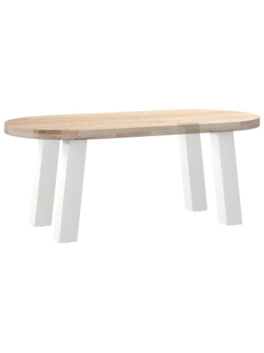 Nohy ke konferenčnímu stolku 4 ks bílé 42 cm ocelové